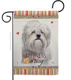 Lhasa Apso Happiness - Pets Nature Vertical Impressions Decorative Flags HG110236 Made In USA