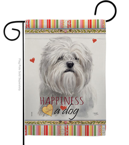Lhasa Apso Happiness - Pets Nature Vertical Impressions Decorative Flags HG110236 Made In USA