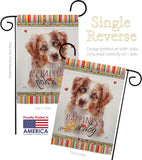 Red Australian Shepherd Happiness - Pets Nature Vertical Impressions Decorative Flags HG110241 Made In USA
