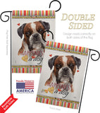 Brindle Boxer Happiness - Pets Nature Vertical Impressions Decorative Flags HG110243 Made In USA
