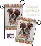 Brindle Boxer Happiness - Pets Nature Vertical Impressions Decorative Flags HG110243 Made In USA