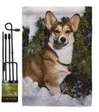 Corgi - Pets Nature Vertical Impressions Decorative Flags HG110088 Made In USA