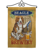 Beagle Brewery - Pets Nature Vertical Impressions Decorative Flags HG110101 Made In USA