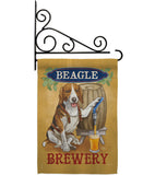 Beagle Brewery - Pets Nature Vertical Impressions Decorative Flags HG110101 Made In USA