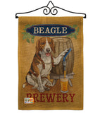 Beagle Brewery - Pets Nature Vertical Impressions Decorative Flags HG110101 Made In USA