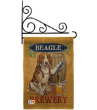 Beagle Brewery - Pets Nature Vertical Impressions Decorative Flags HG110101 Made In USA