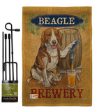 Beagle Brewery - Pets Nature Vertical Impressions Decorative Flags HG110101 Made In USA