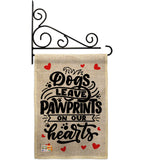 Dogs Leave Pawprints - Pets Nature Vertical Impressions Decorative Flags HG110130 Made In USA