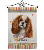 Comforter Spaniel Happiness - Pets Nature Vertical Impressions Decorative Flags HG110134 Made In USA