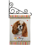 Comforter Spaniel Happiness - Pets Nature Vertical Impressions Decorative Flags HG110134 Made In USA