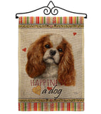 Comforter Spaniel Happiness - Pets Nature Vertical Impressions Decorative Flags HG110134 Made In USA