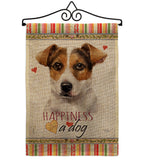 Russell Terrier Happiness - Pets Nature Vertical Impressions Decorative Flags HG110138 Made In USA