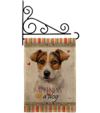 Russell Terrier Happiness - Pets Nature Vertical Impressions Decorative Flags HG110138 Made In USA