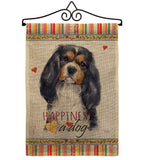 Cavalier Spaniel Happiness - Pets Nature Vertical Impressions Decorative Flags HG110155 Made In USA