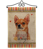 Shorthair Chihuahua Happiness - Pets Nature Vertical Impressions Decorative Flags HG110167 Made In USA