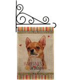 Shorthair Chihuahua Happiness - Pets Nature Vertical Impressions Decorative Flags HG110167 Made In USA