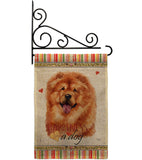 Chow Chow Happiness - Pets Nature Vertical Impressions Decorative Flags HG110169 Made In USA