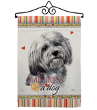 Havanese Happiness - Pets Nature Vertical Impressions Decorative Flags HG110185 Made In USA