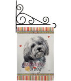 Havanese Happiness - Pets Nature Vertical Impressions Decorative Flags HG110185 Made In USA
