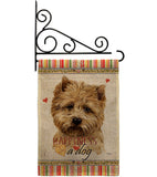Cairn Terrier Happiness - Pets Nature Vertical Impressions Decorative Flags HG110189 Made In USA