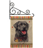 Labrador Happiness - Pets Nature Vertical Impressions Decorative Flags HG110193 Made In USA