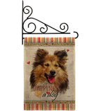 Shetland Sheepdog Happiness - Pets Nature Vertical Impressions Decorative Flags HG110216 Made In USA
