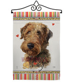 Welsh Terrier Happiness - Pets Nature Vertical Impressions Decorative Flags HG110231 Made In USA