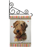 Welsh Terrier Happiness - Pets Nature Vertical Impressions Decorative Flags HG110231 Made In USA