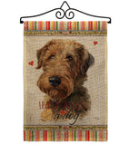 Welsh Terrier Happiness - Pets Nature Vertical Impressions Decorative Flags HG110231 Made In USA
