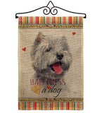 Westie Happiness - Pets Nature Vertical Impressions Decorative Flags HG110232 Made In USA