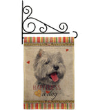 Westie Happiness - Pets Nature Vertical Impressions Decorative Flags HG110232 Made In USA