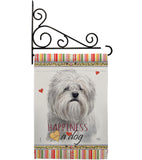 Lhasa Apso Happiness - Pets Nature Vertical Impressions Decorative Flags HG110236 Made In USA