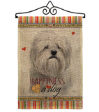 Lhasa Apso Happiness - Pets Nature Vertical Impressions Decorative Flags HG110236 Made In USA