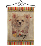 White Chihuahua Happiness - Pets Nature Vertical Impressions Decorative Flags HG110247 Made In USA