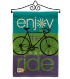 Bike Ride - Sports Interests Vertical Impressions Decorative Flags HG109040 Made In USA