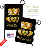 Irish Love - St Patrick Spring Vertical Impressions Decorative Flags HG130435 Made In USA