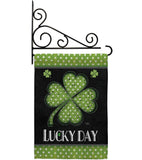 Lucky Day Clover - St Patrick Spring Vertical Impressions Decorative Flags HG102055 Made In USA