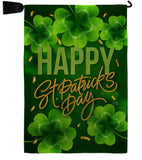 St. Patty Cover - St Patrick Spring Vertical Impressions Decorative Flags HG120043 Made In USA