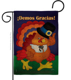 ¡Demos Gracias! - Thanksgiving Fall Vertical Impressions Decorative Flags HG120027 Made In USA
