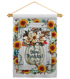 Pumpkins Wreath - Thanksgiving Fall Vertical Impressions Decorative Flags HG120275 Made In USA