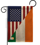 US Irish Friendship - US Friendship Flags of the World Vertical Impressions Decorative Flags HG108237 Made In USA