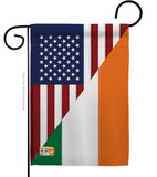 US Irish Friendship - US Friendship Flags of the World Vertical Impressions Decorative Flags HG108237 Made In USA