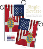 US Denmark Friendship - US Friendship Flags of the World Vertical Impressions Decorative Flags HG108387 Made In USA