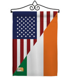 US Irish Friendship - US Friendship Flags of the World Vertical Impressions Decorative Flags HG108237 Made In USA