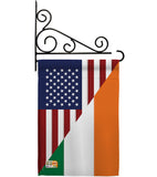 US Irish Friendship - US Friendship Flags of the World Vertical Impressions Decorative Flags HG108237 Made In USA