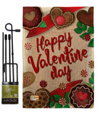 Very Sweet Valentine Day - Valentines Spring Vertical Impressions Decorative Flags HG101056 Made In USA