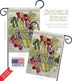 Wine is Sunshine - Wine Happy Hour & Drinks Vertical Impressions Decorative Flags HG117047 Made In USA
