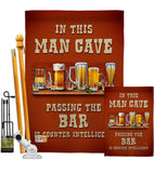 Man Cave Passing the Bar - Beverages Happy Hour & Drinks Vertical Impressions Decorative Flags HG117045 Made In USA