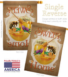 My Bee Sweet Home - Bugs & Frogs Garden Friends Vertical Impressions Decorative Flags HG104094 Made In USA