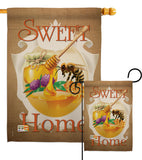 My Bee Sweet Home - Bugs & Frogs Garden Friends Vertical Impressions Decorative Flags HG104094 Made In USA
